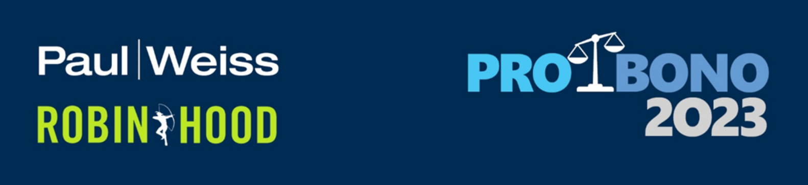 Paul Weiss & Robin Hood Pro Bono 2023